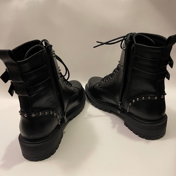 BEBE Dalila Combat Boots - Picture 3 of 5